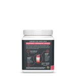 White container with text and graphics describing creatine benefits for muscle building and energy support
