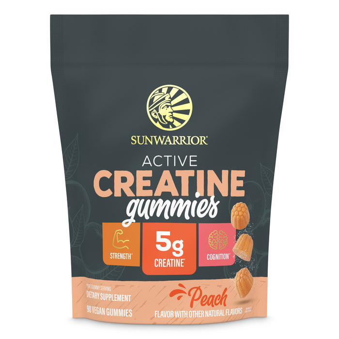 Creatine Gummies for Strength - Peach Vitamins & Supplements Sunwarrior 30 Servings