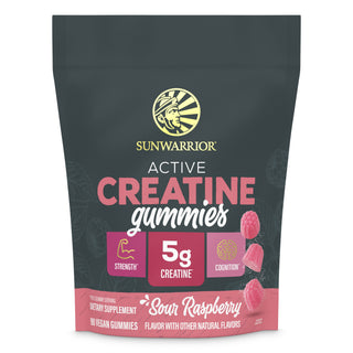 Creatine Gummies for Strength - Sour Raspberry Vitamins & Supplements Sunwarrior 30 Servings