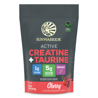 Active Creatine Plus Taurine Cherry Vitamins & Supplements Sunwarrior 60 Servings