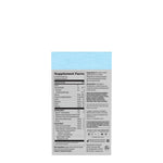 Supplement facts panel and product details for a plant-based protein powder hydration formula.