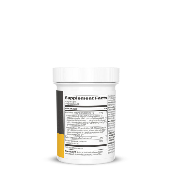 Active Men's Probiotic Capsules Vitamins & Supplements Sunwarrior