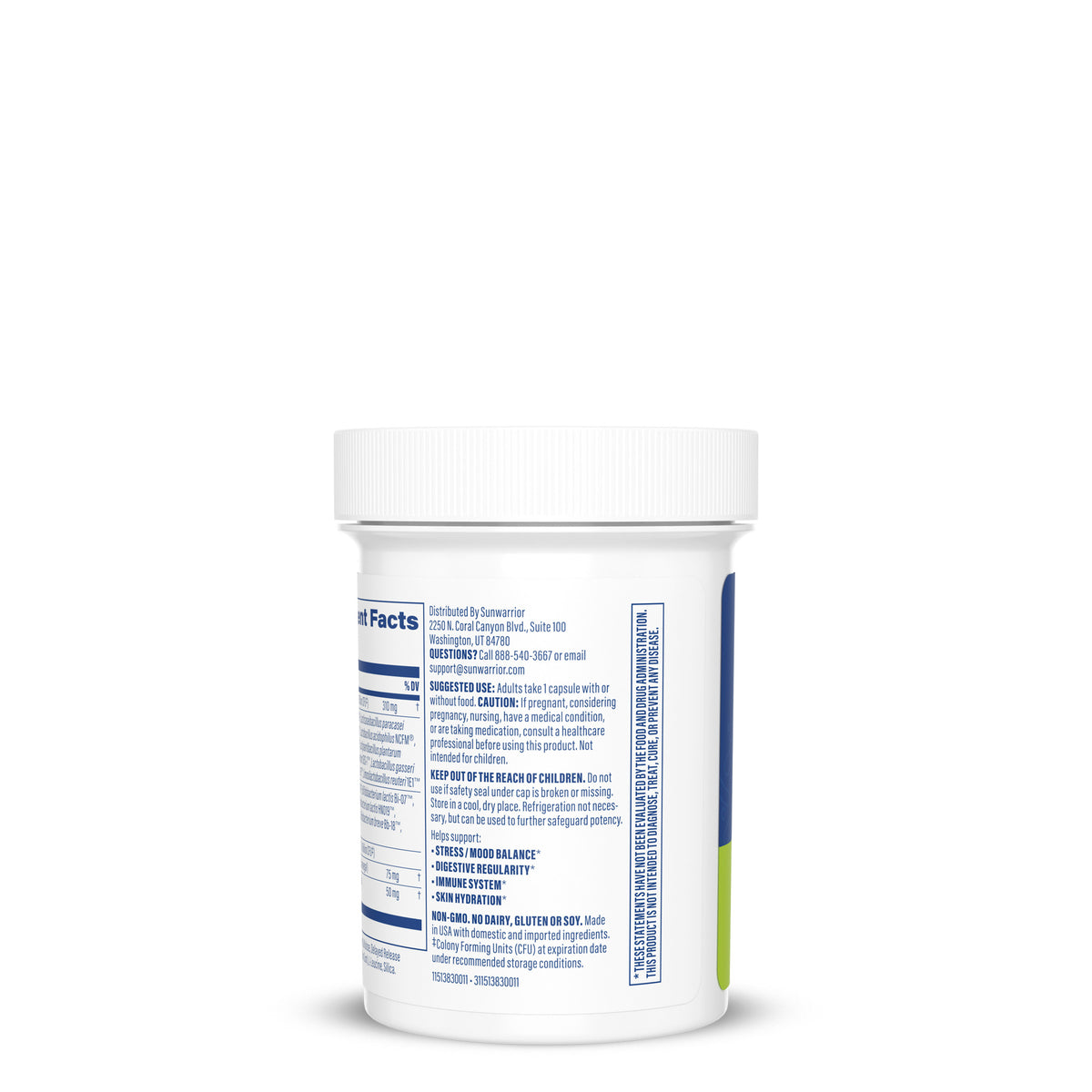 Active Ultra Probiotic Capsules Vitamins & Supplements Sunwarrior