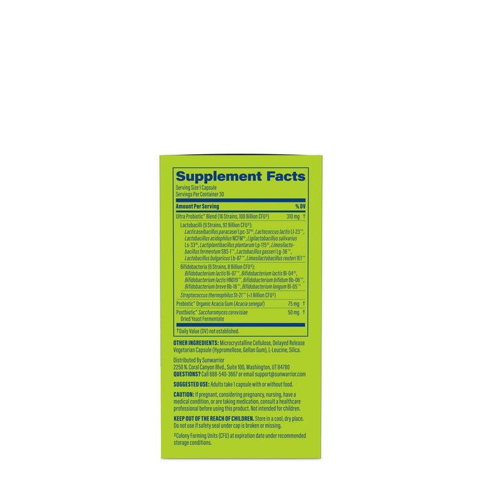 Active Ultra Probiotic Capsules Vitamins & Supplements Sunwarrior