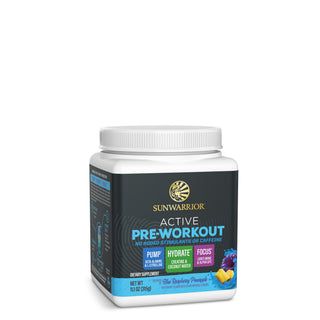 Active Pre-Workout Non-Stim Blue Raz Vitamins & Supplements Sunwarrior 30 Servings