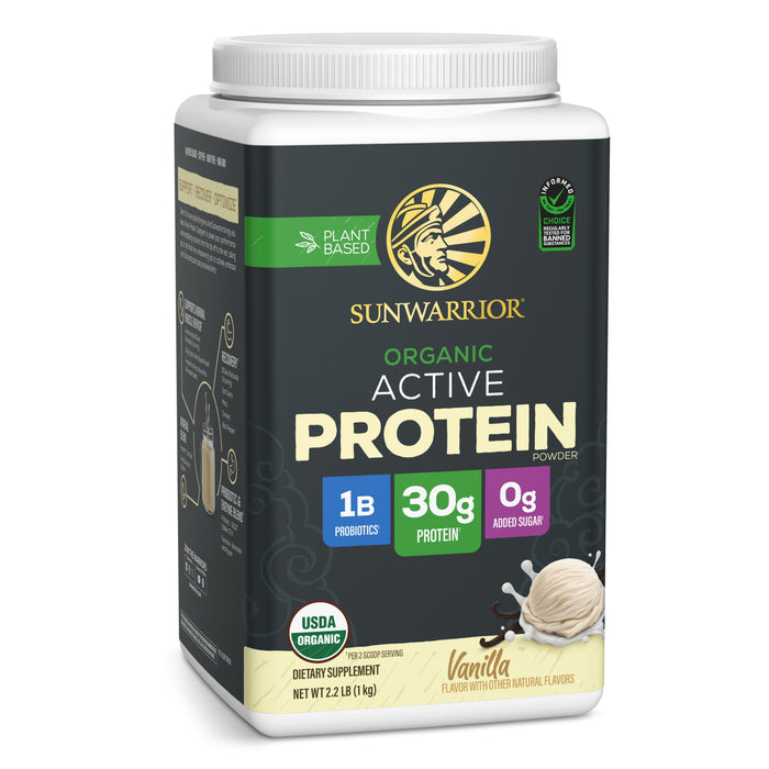 Active Protein - Vanilla Plant-based Protein Sunwarrior 20 Servings