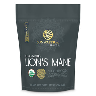 Be•Well Organic Lion's Mane Mushroom Powder Superfood Supplements Sunwarrior