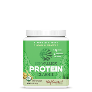 Classic Protein Powder - Unflavored Plant-based Protein Sunwarrior 15 Servings