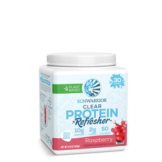Clear Protein Refresher Raspberry Plant-based Protein Sunwarrior 30 Servings