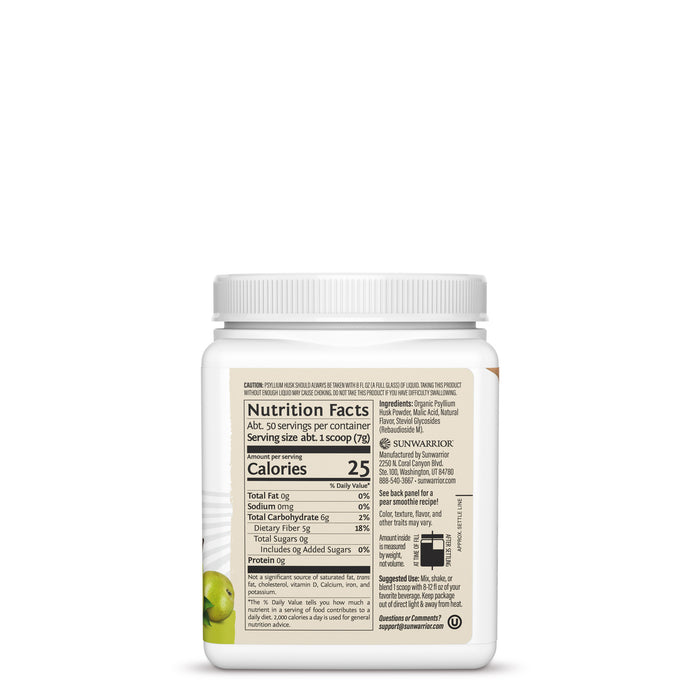 Organic Psyllium Husk Powder - Pear Superfood Supplements Sunwarrior