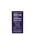 Supplement facts panel showing magnesium, GABA, other ingredients, and usage instructions on a dark background.