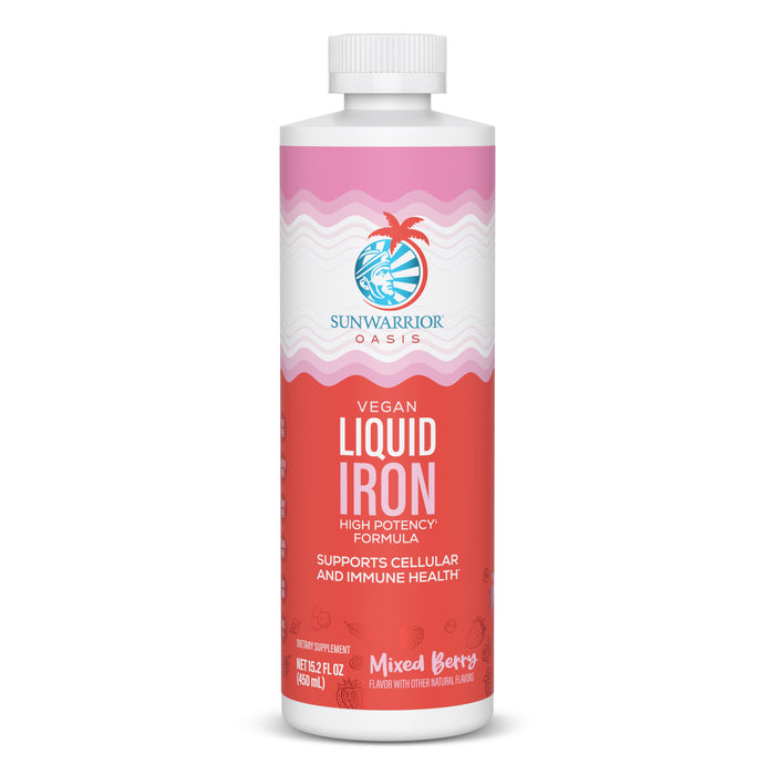 Liquid Iron Supplement Mixed Berry Vitamins & Supplements Sunwarrior 30 Servings