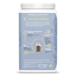 Back of container showing Lean Fuel Formula with nutrition and weight management benefits details.