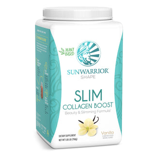 SLIM Collagen Boost - Vanilla Plant-based Protein Sunwarrior 30 Servings