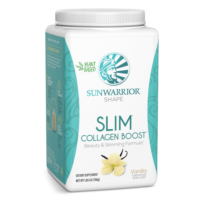 Sunwarrior Slim Collagen Boost front packaging on a white background