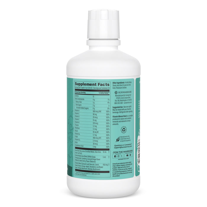 Vitamin Mineral Rush in Aloe Vera Superjuice Vitamins & Supplements Sunwarrior