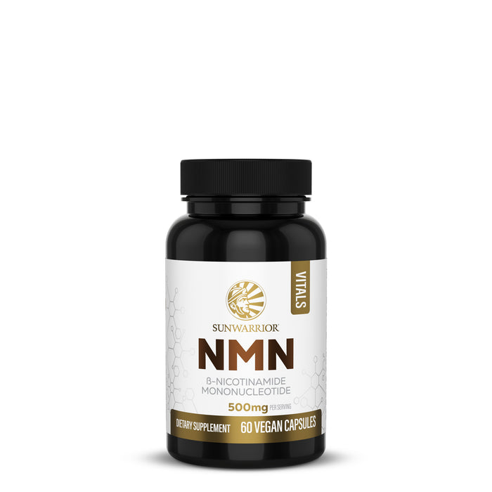 Sunwarrior NMN supplement bottle on a white background
