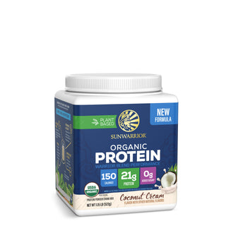 Organic Performance Protein with BCAAs - Warrior Blend Coconut Cream Plant-based Protein Sunwarrior 14 Servings