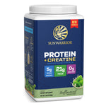 Protein with 5g Creatine - Warrior Blend Strength Unflavored Plant-based Protein Sunwarrior 25 Servings