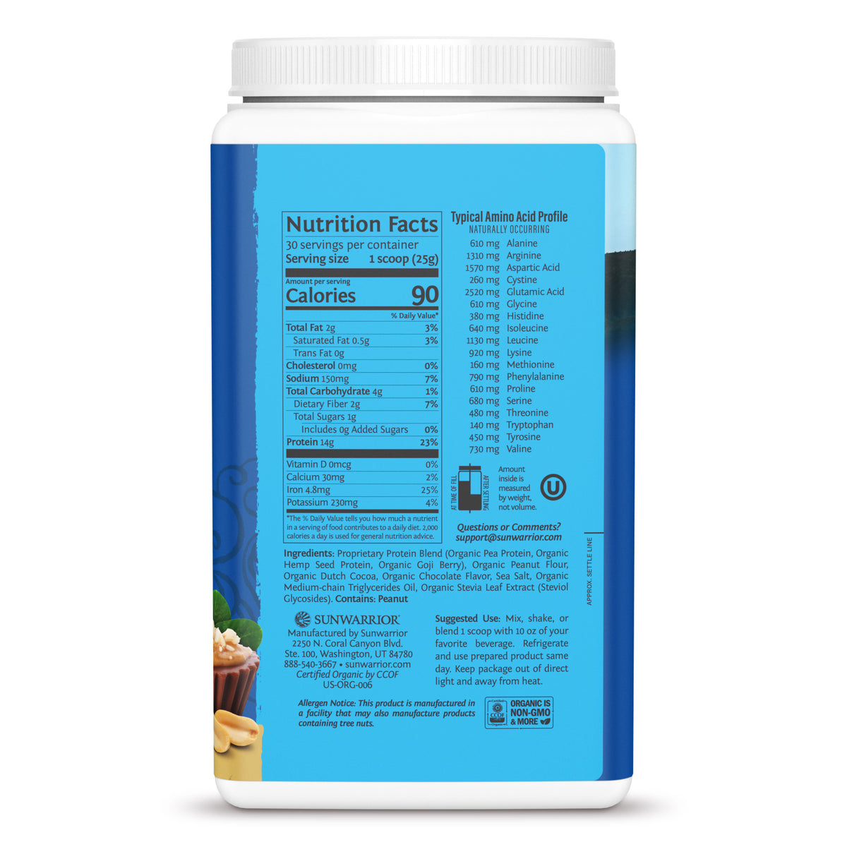 Warrior Blend 750g ChocPB Right