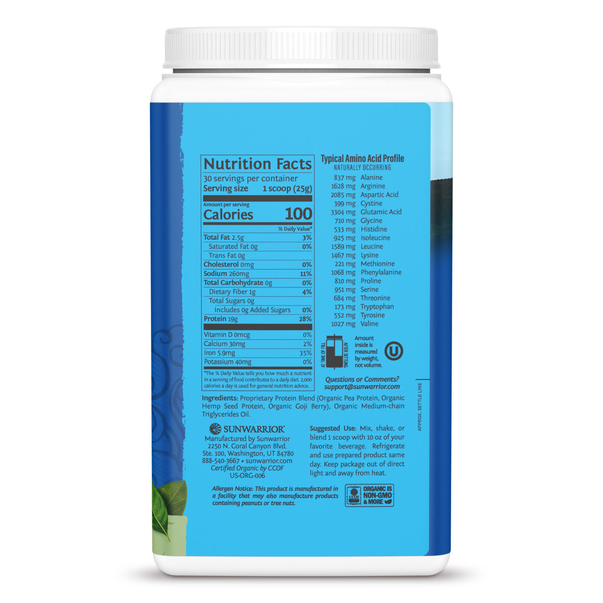 WarriorBlend 750g Unflavored Right