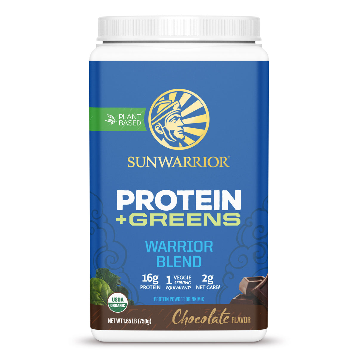 WarriorBlend Greens 750g Chocolate Front