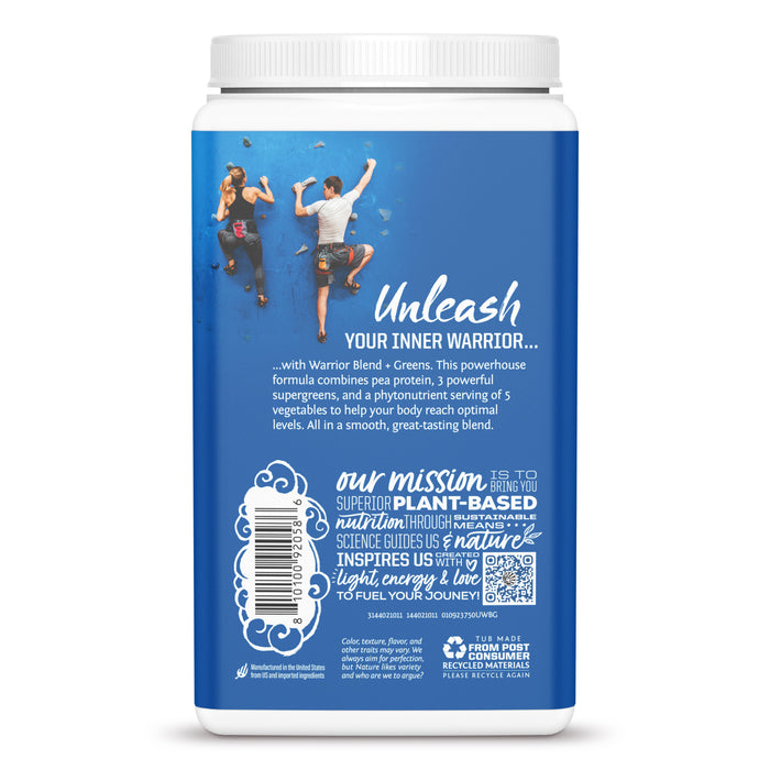 WarriorBlend Greens 750g Unflavored Back