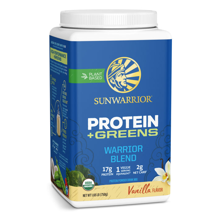 Warrior Blend Greens 750g Vanilla ThreeQuarter