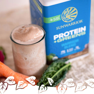 Warrior Blend Protein Plus Greens - Chocolate Plant-based Protein Sunwarrior
