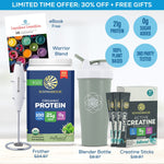 Free Welcome Kit - Creatine Sticks, Frother, Bottle, eBook Special Sunwarrior
