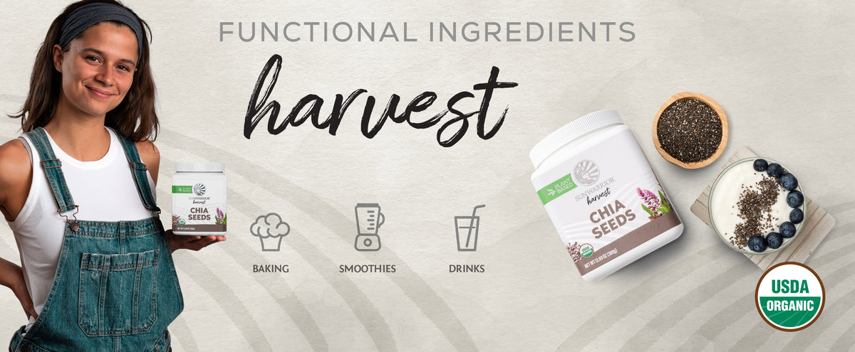 Organic Chia Seeds - Life style banner image desktop