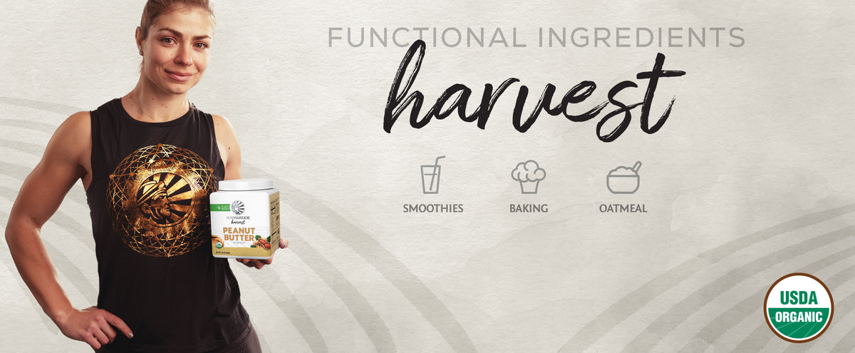 Organic Peanut Butter Powder - Life style banner image desktop