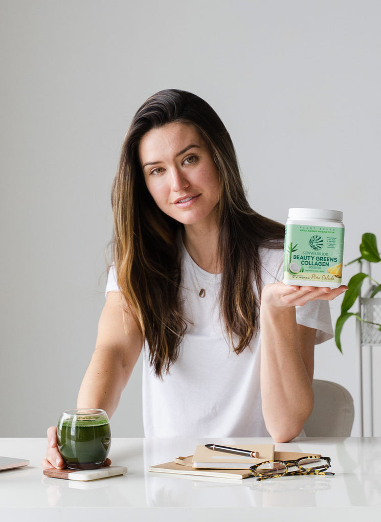 Beauty Greens Collagen Booster - Pina Colada - Life style banner image mobile
