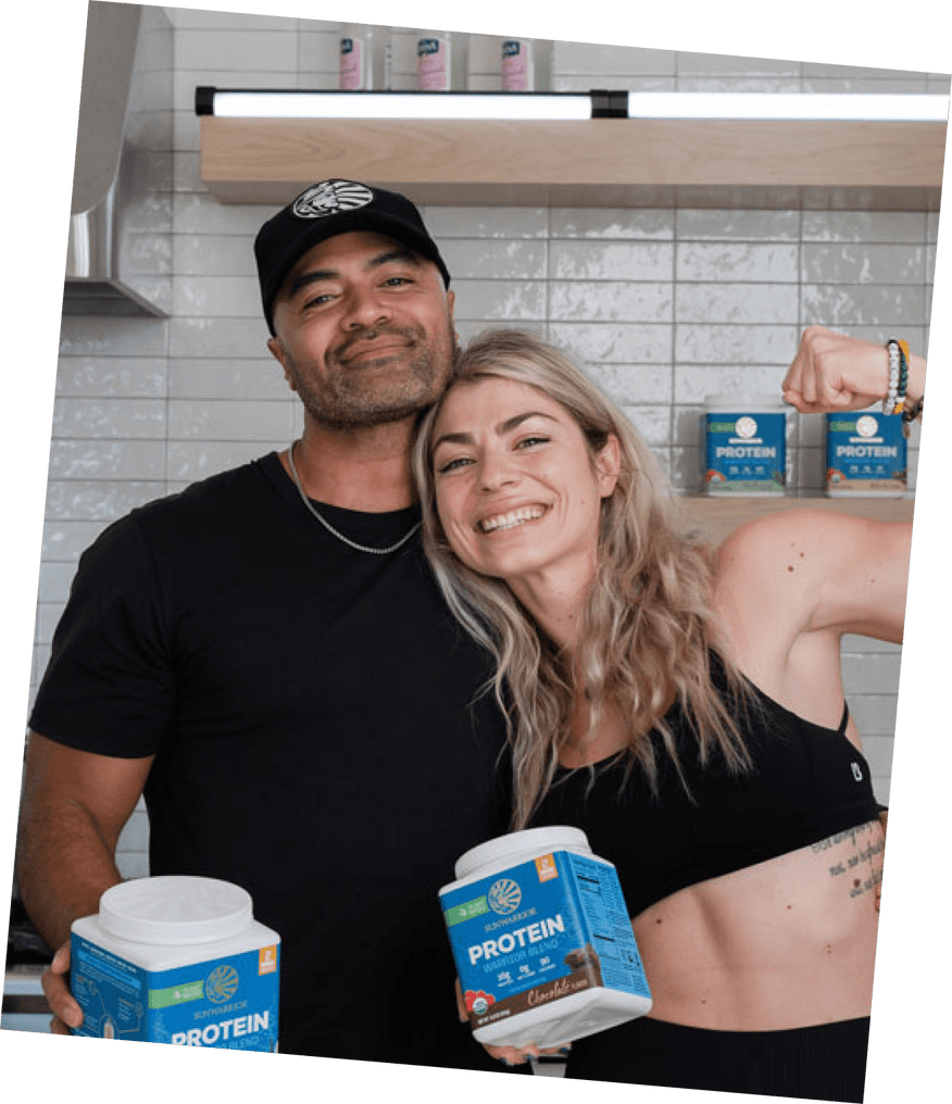 A couple with sunwarrior protein